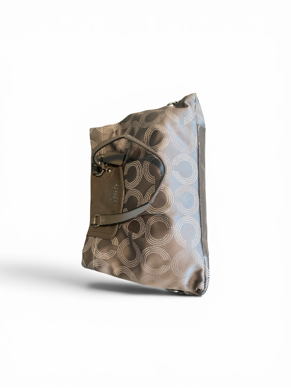 2012 Coach Ashley Dotted Op Art Carryall/ Satchel